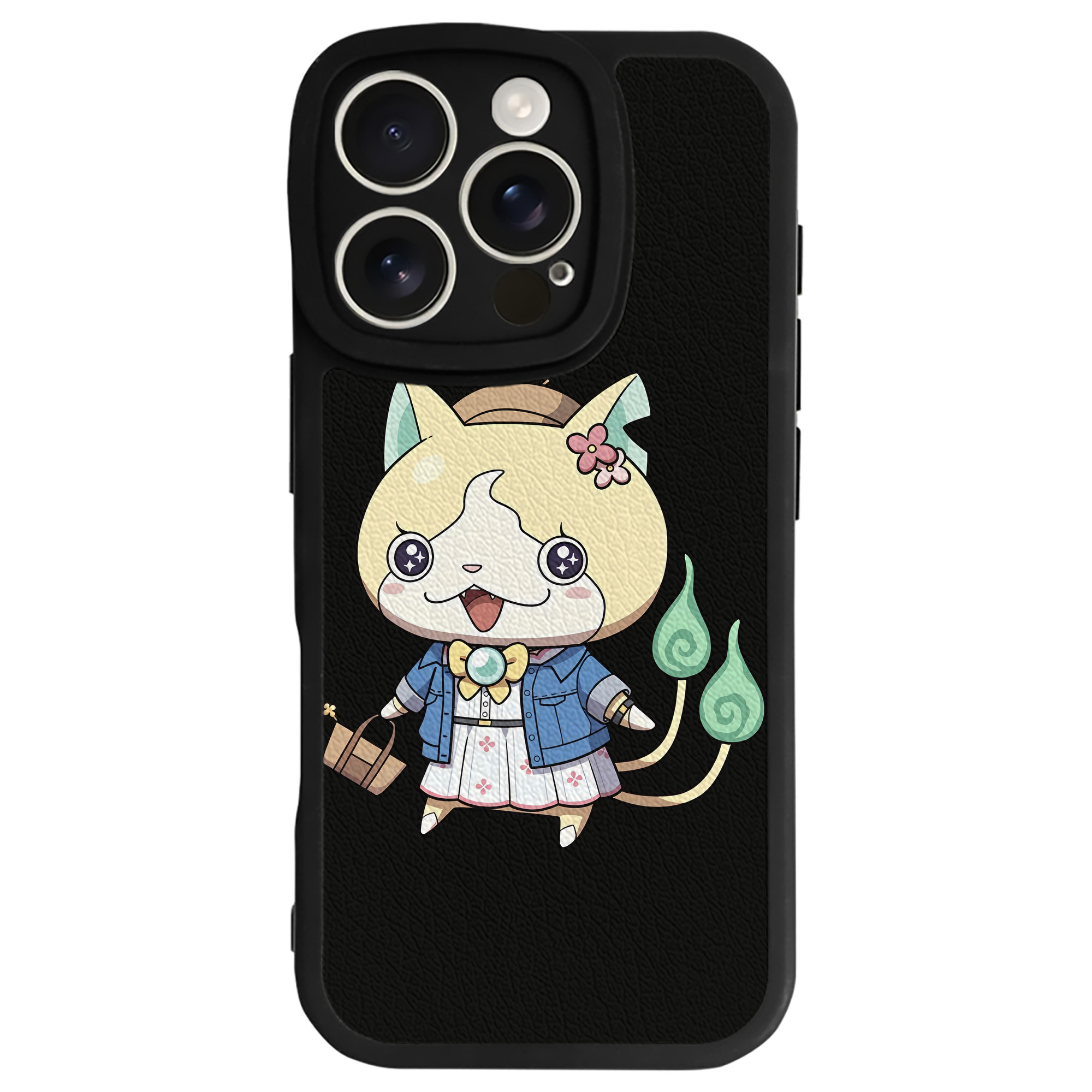 （画像用） 妖怪ウォッチ Yo-kai Watch 【iPhone 16シリーズ対応】シリコンスマホケース（レザー調） 材質：シリコン